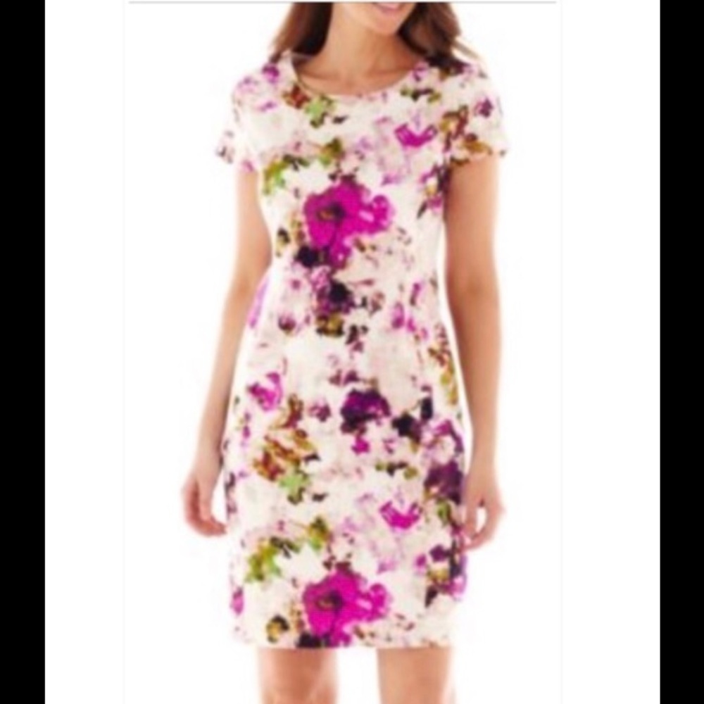 Liz Claiborne/NWT / cap sleeve / floral dress / size 8